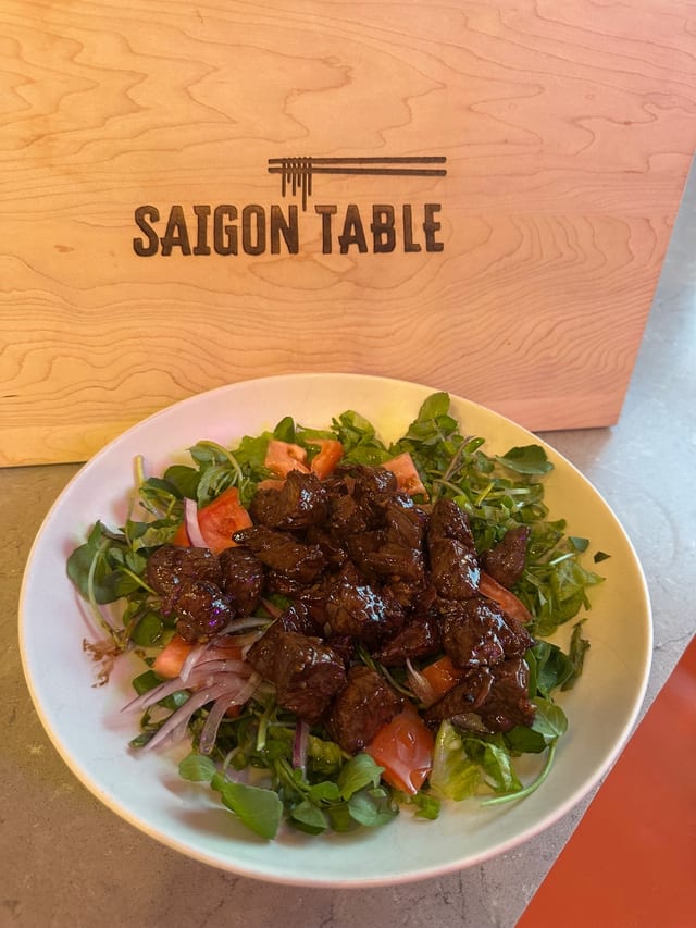 Shaken Beef with rice.