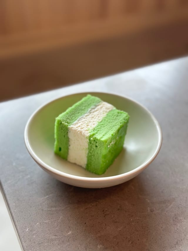 Pandan Chiffon Cake.