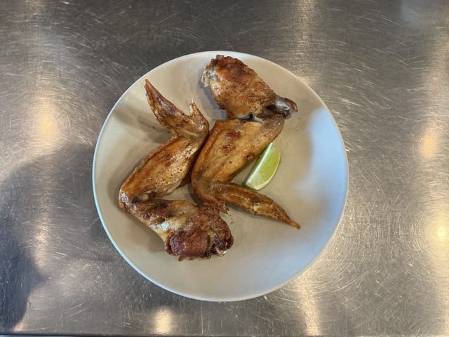 Vietnamese fried chicken wings.