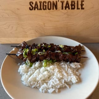 Grilled Beef Hanger Steak Skewers