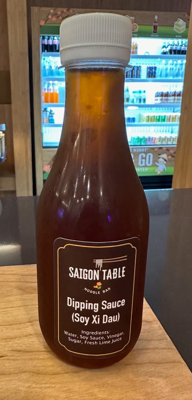 Soy sauce house made bottle.